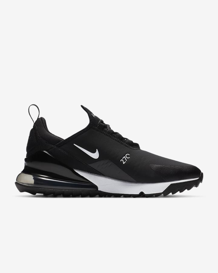 Nike Air Max 270 G Ženske Cipele Za Golf Crne Bijele | HR-72804SXEQ