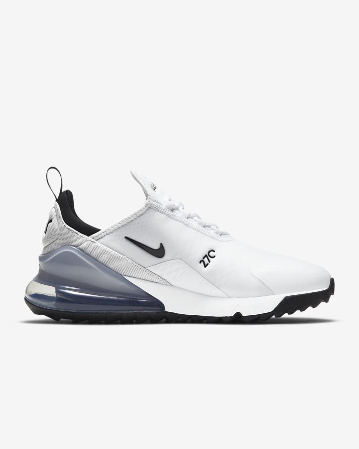 Nike Air Max 270 G Ženske Cipele Za Golf Bijele Platine Crne | HR-74163CPDB