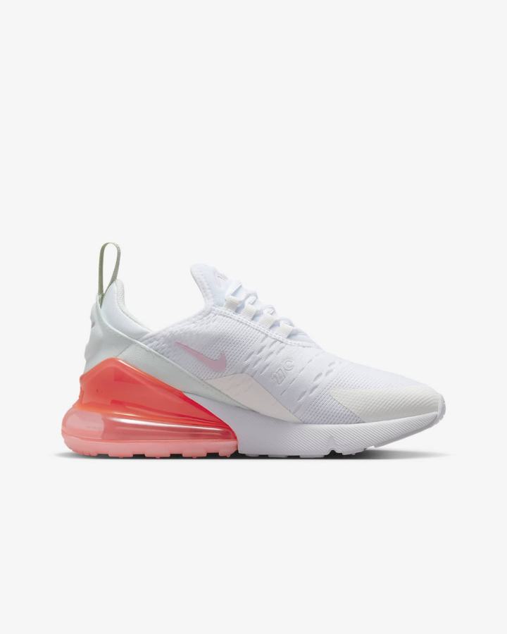 Nike Air Max 270 Kids Za Djevojčice Tenisiće Bijele Roze | HR-32069WLGZ