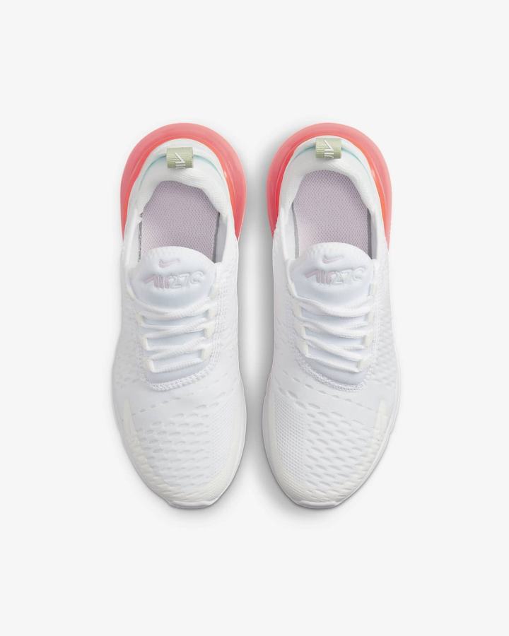 Nike Air Max 270 Kids Za Djevojčice Tenisiće Bijele Roze | HR-32069WLGZ