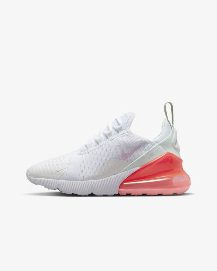 Nike Air Max 270 Kids Za Djevojčice Tenisiće Bijele Roze | HR-32069WLGZ