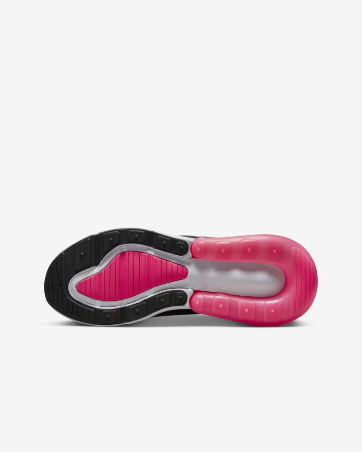 Nike Air Max 270 Kids Za Djevojčice Tenisiće Sive Crne Bijele Roze | HR-42861OULF