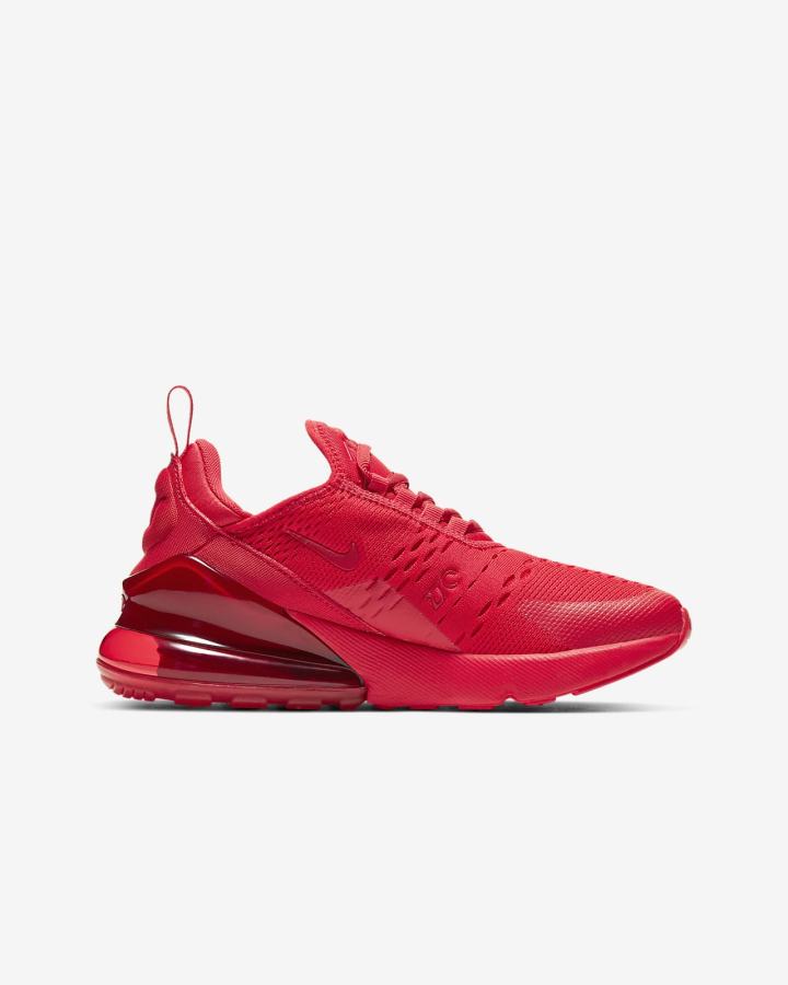 Nike Air Max 270 Kids Za Djevojčice Tenisiće Crvene Crne Crvene | HR-47609XFAV