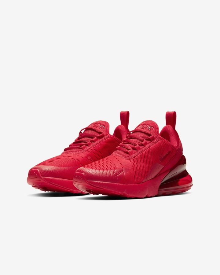 Nike Air Max 270 Kids Za Djevojčice Tenisiće Crvene Crne Crvene | HR-47609XFAV