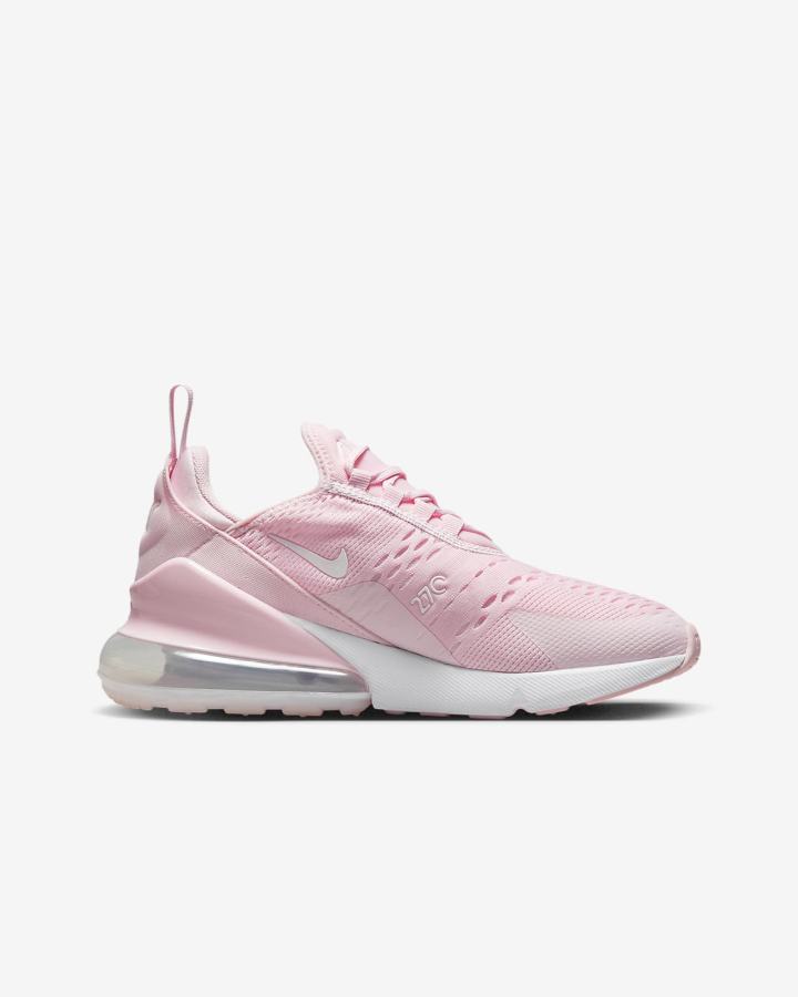 Nike Air Max 270 Kids Za Djevojčice Tenisiće Roze Bijele | HR-48950SPVY