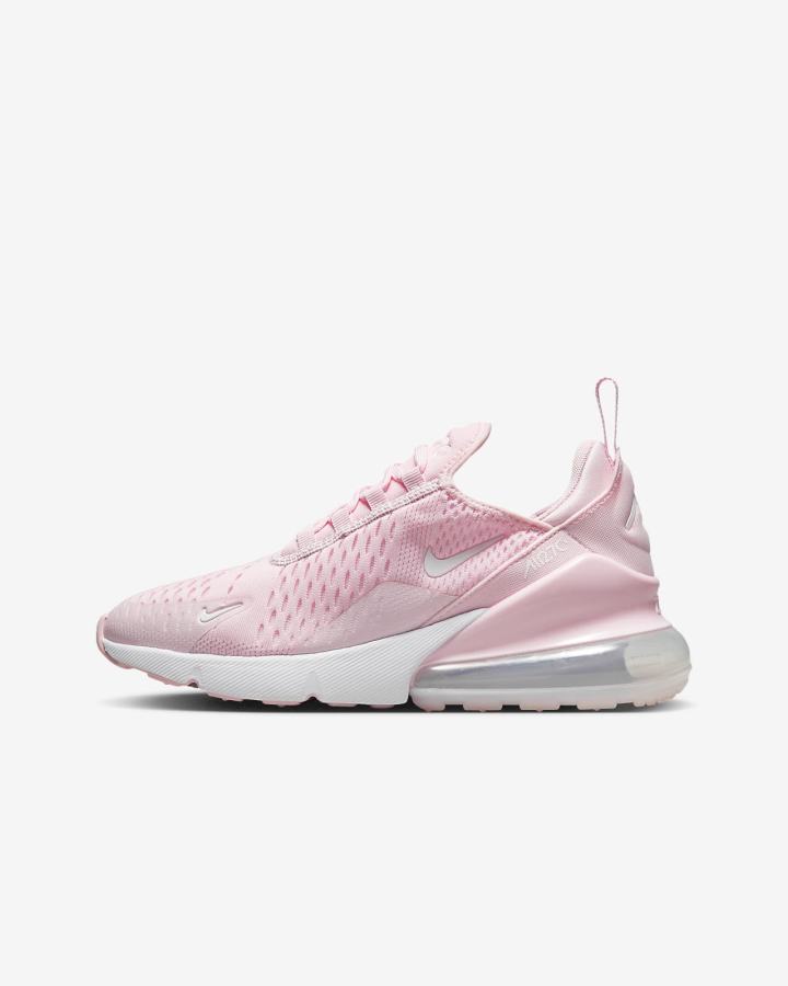 Nike Air Max 270 Kids Za Djevojčice Tenisiće Roze Bijele | HR-48950SPVY