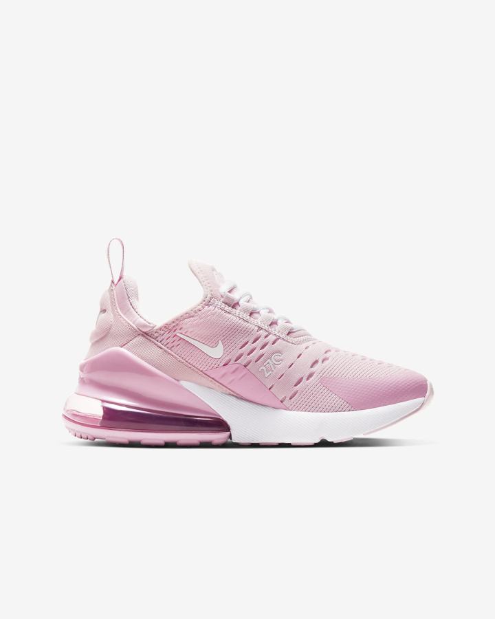 Nike Air Max 270 Kids Za Djevojčice Tenisiće Roze Bijele | HR-90736PTCM