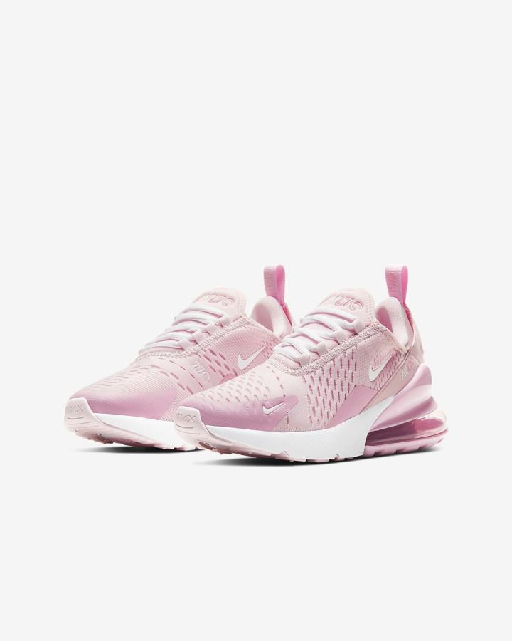 Nike Air Max 270 Kids Za Djevojčice Tenisiće Roze Bijele | HR-90736PTCM