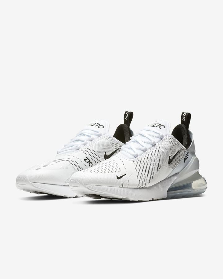 Nike Air Max 270 Muške Tenisiće Bijele Crne | HR-19602BCRL