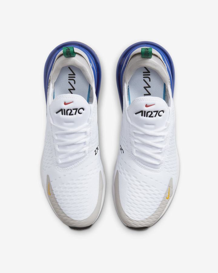 Nike Air Max 270 Muške Tenisiće Bijele Kraljevska Plava Crvene | HR-27594QZPV