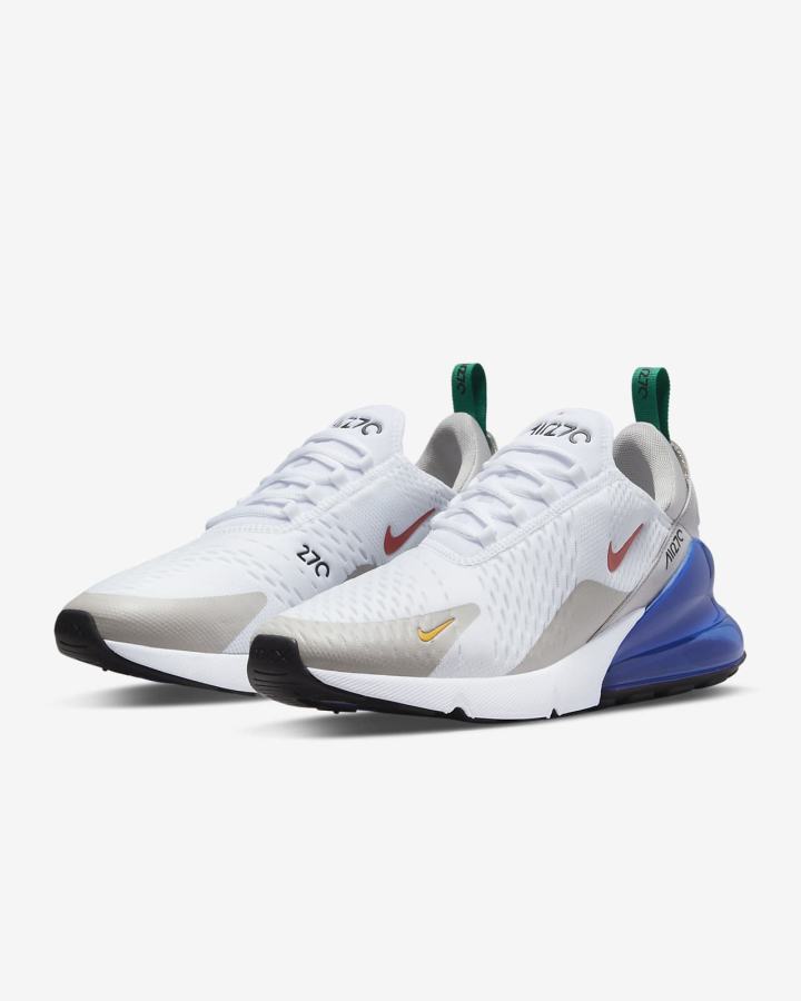 Nike Air Max 270 Muške Tenisiće Bijele Kraljevska Plava Crvene | HR-27594QZPV