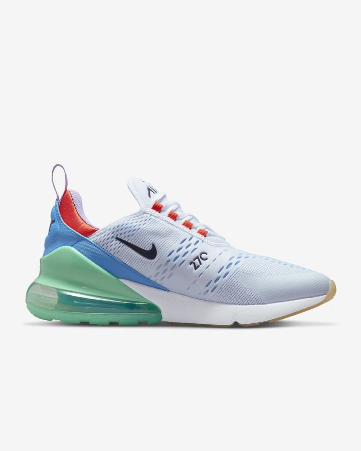 Nike Air Max 270 Muške Tenisiće Bijele Narančaste Zelene Crne | HR-75168NPFZ