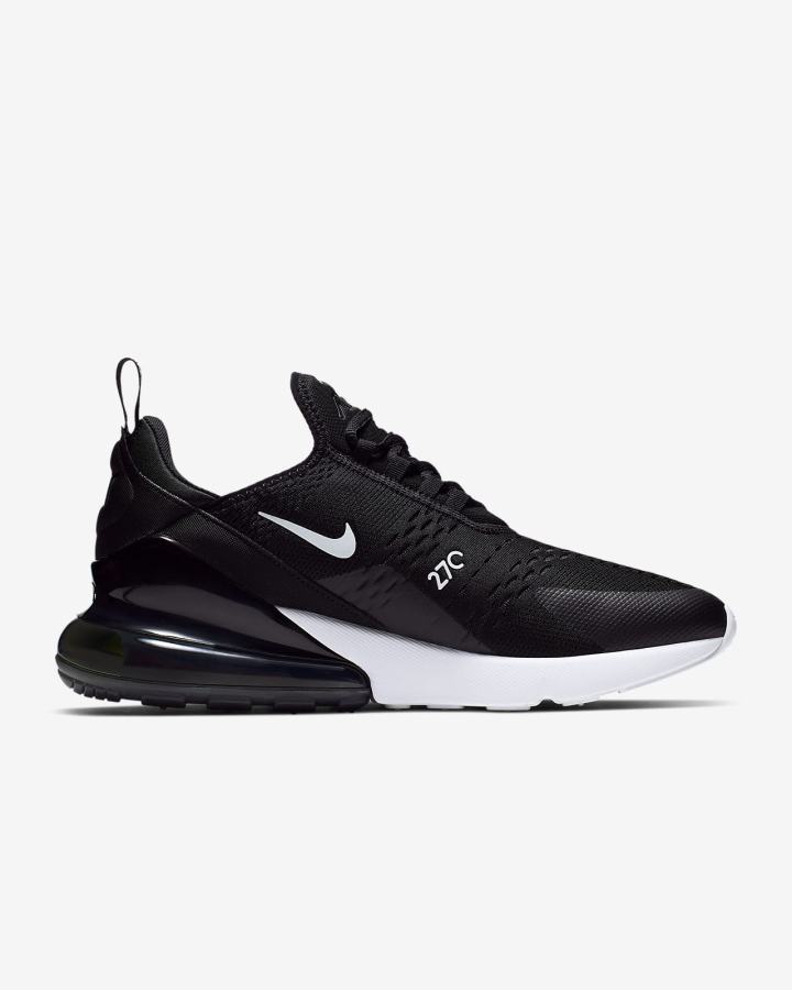 Nike Air Max 270 Muške Tenisiće Crne Bijele Crvene Tamno Sive | HR-79258BOVK