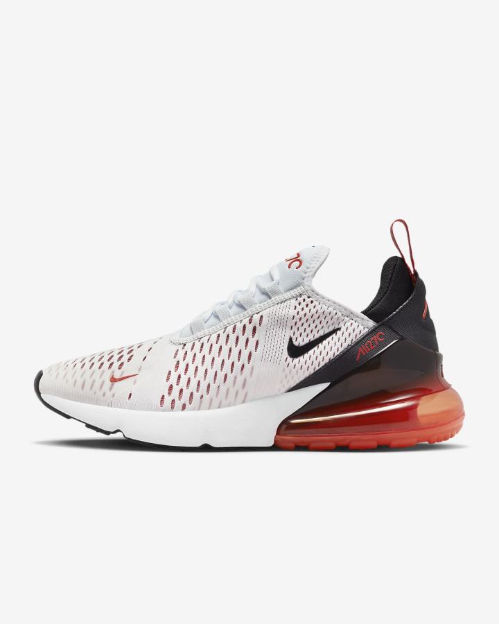 Nike Air Max 270 Ženske Tenisiće Bijele Narančaste Crne | HR-37250JLQP