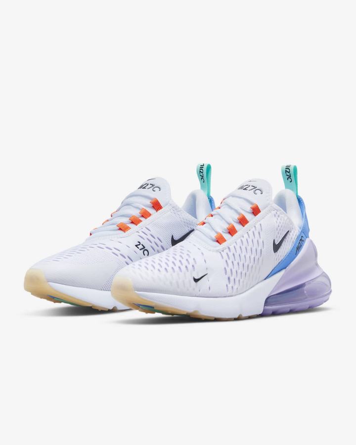 Nike Air Max 270 Ženske Tenisiće Bijele Narančaste Zelene Crne | HR-57896JTSB