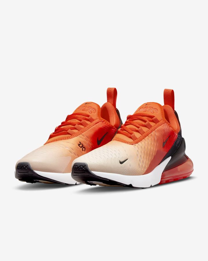 Nike Air Max 270 Ženske Tenisiće Narančaste Bijele Crne | HR-64527TKWX