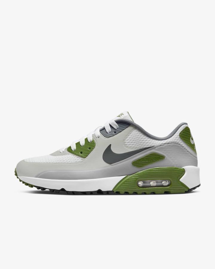 Nike Air Max 90 G Muške Cipele Za Golf Bijele Svijetlo Sive | HR-57684UCKJ