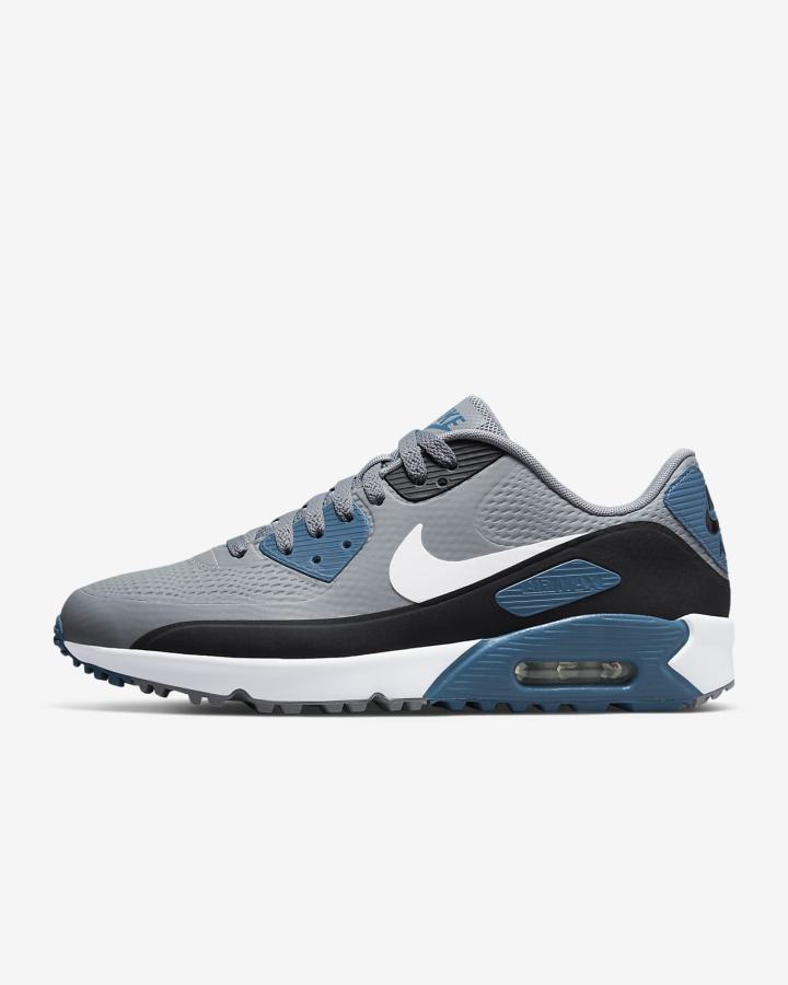 Nike Air Max 90 G Muške Cipele Za Golf Sive Crne Bijele | HR-28059YXKM