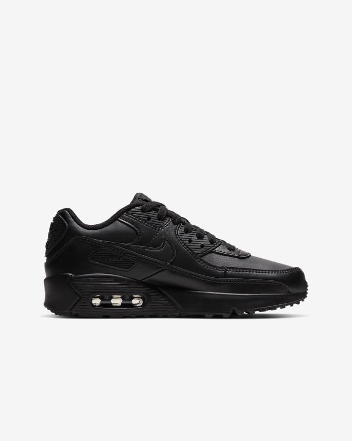 Nike Air Max 90 LTR Kids Za Djevojčice Tenisiće Crne Bijele Crne | HR-03684ESIW