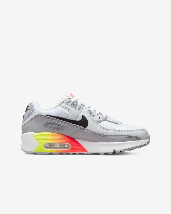 Nike Air Max 90 LTR Kids Za Djevojčice Tenisiće Sive Svijetlo Crvene Crne | HR-23859AZTY