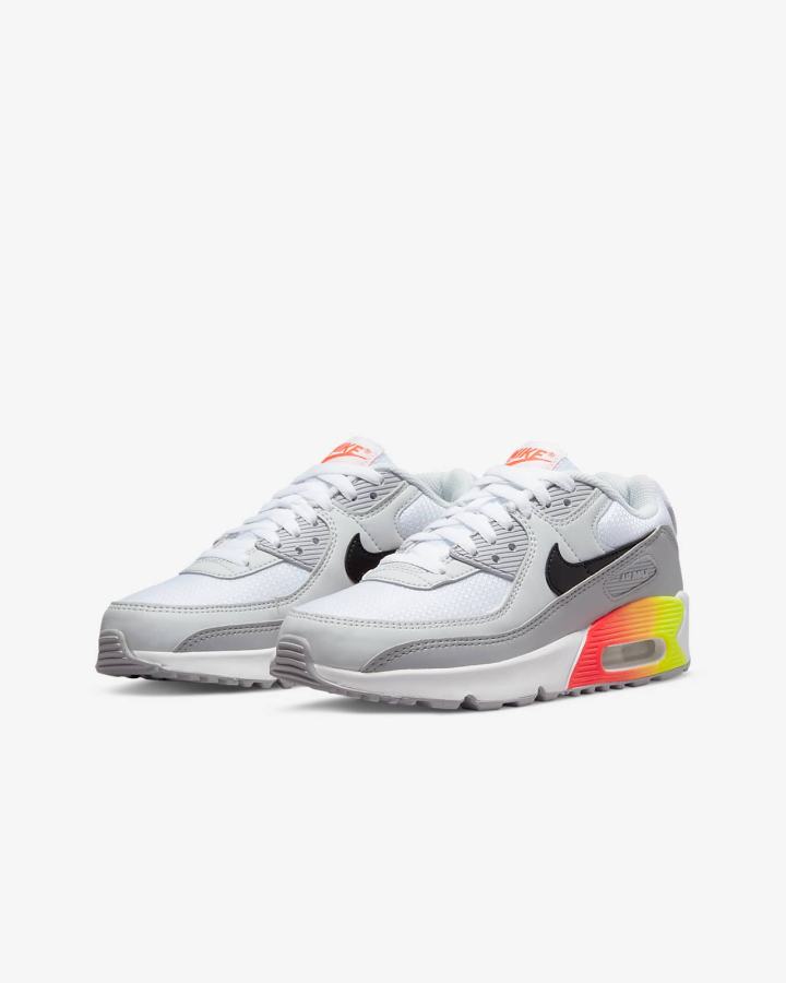 Nike Air Max 90 LTR Kids Za Djevojčice Tenisiće Sive Svijetlo Crvene Crne | HR-23859AZTY