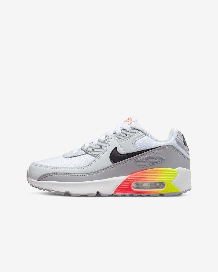 Nike Air Max 90 LTR Kids Za Dječake Tenisiće Sive Svijetlo Crvene Crne | HR-12695PZCL