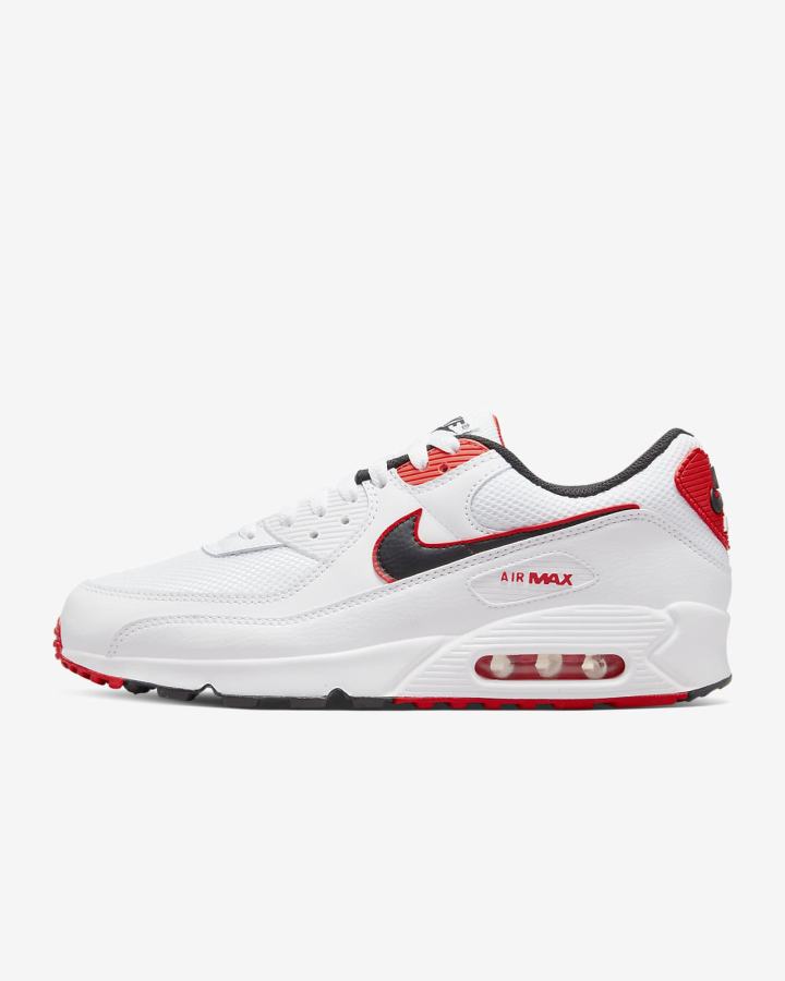 Nike Air Max 90 Muške Tenisiće Bijele Narančaste Crne | HR-83659TLWJ