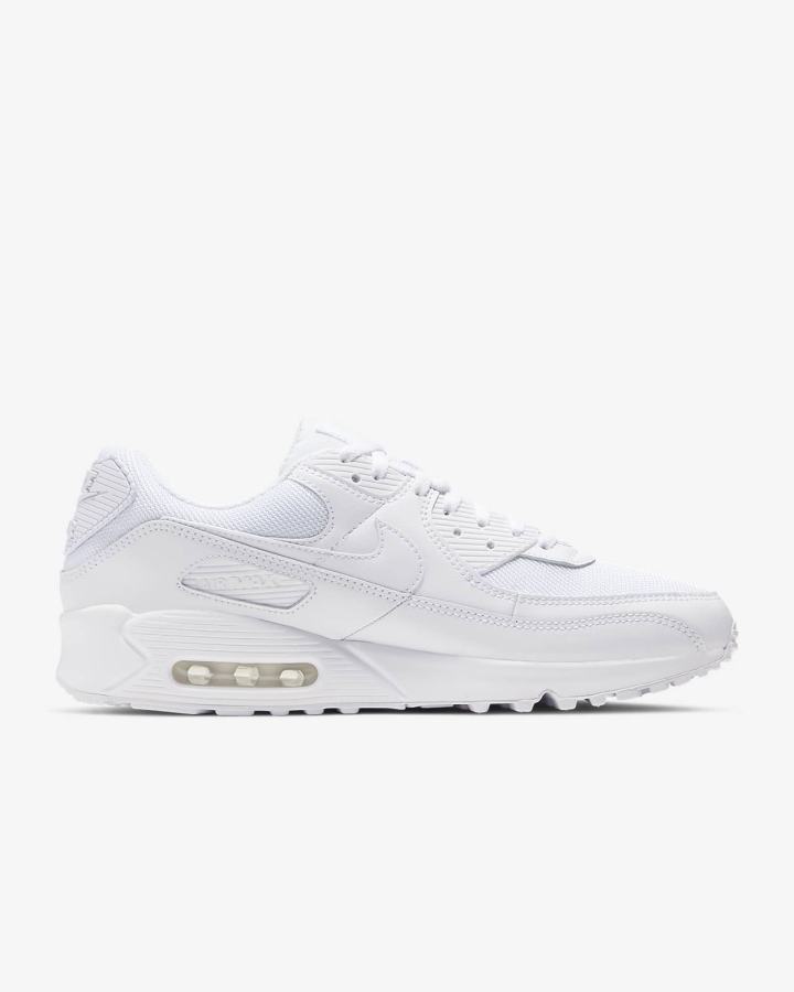 Nike Air Max 90 Muške Tenisiće Bijele Sive Bijele | HR-69137SWLT