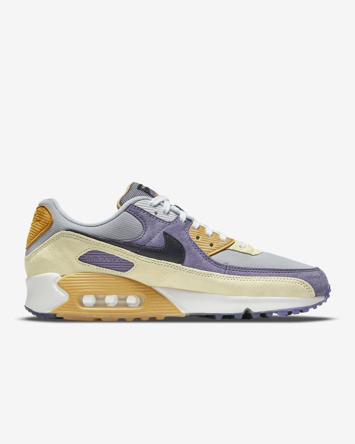 Nike Air Max 90 Muške Tenisiće Ljubičaste Limun Sive Crne | HR-86105NMEK