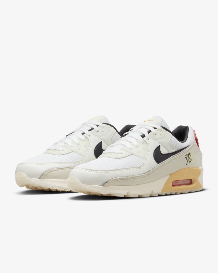 Nike Air Max 90 SE Muške Tenisiće Bijele Svijetlo Bež Crne | HR-27964XUYF