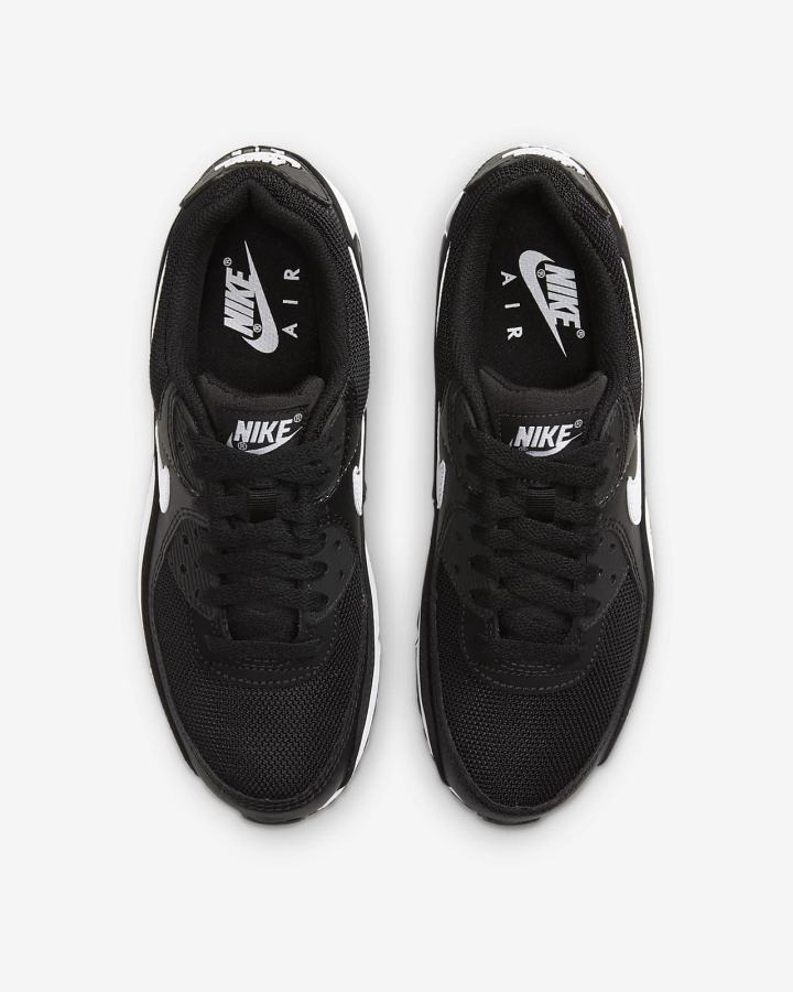 Nike Air Max 90 Ženske Tenisiće Crne Bijele | HR-31208KUYX