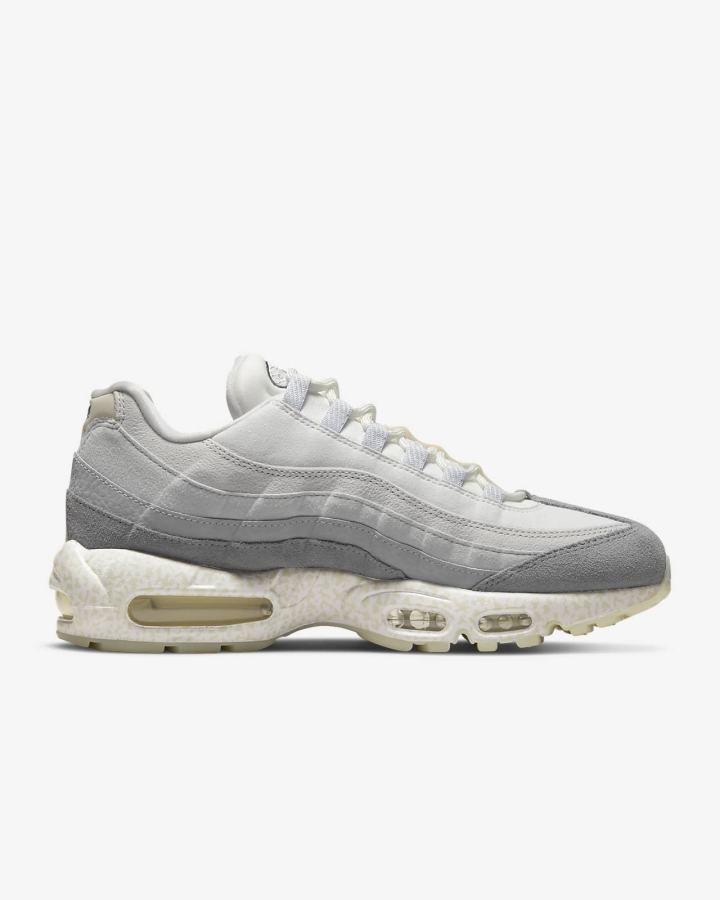 Nike Air Max 95 QS Muške Tenisiće Bijele Sive Svijetlo Bež | HR-06598JROF