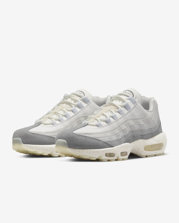 Nike Air Max 95 QS Muške Tenisiće Bijele Sive Svijetlo Bež | HR-06598JROF