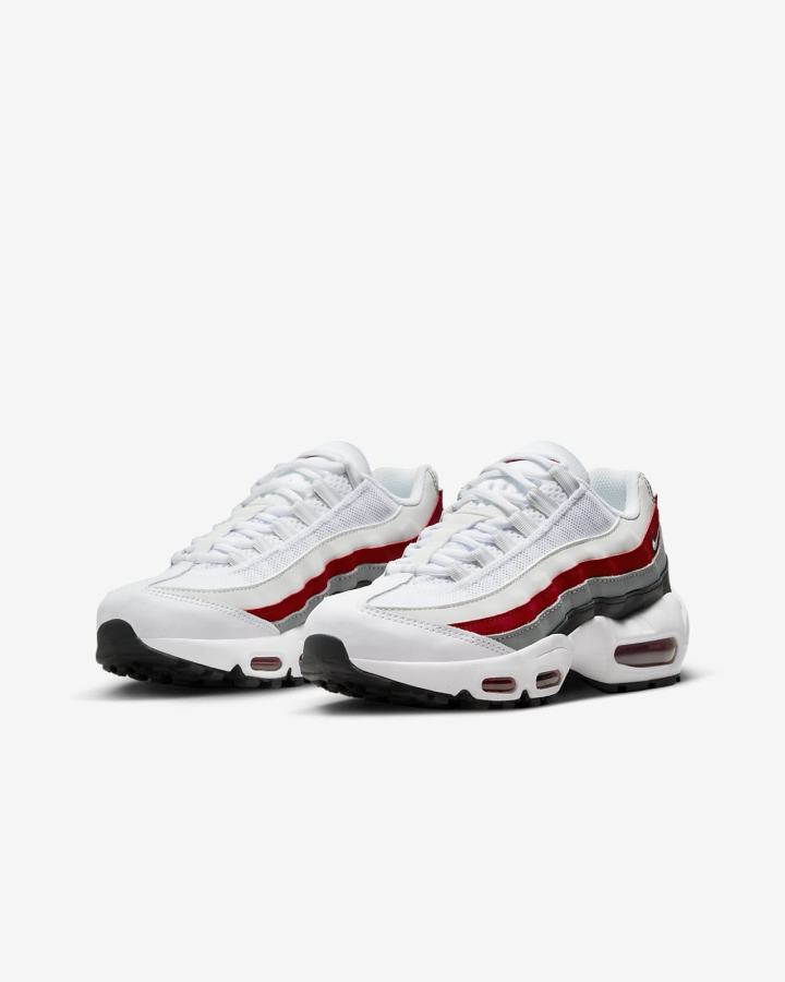 Nike Air Max 95 Recraft Kids Za Djevojčice Tenisiće Crne Crvene Sive Bijele | HR-50823QZHA