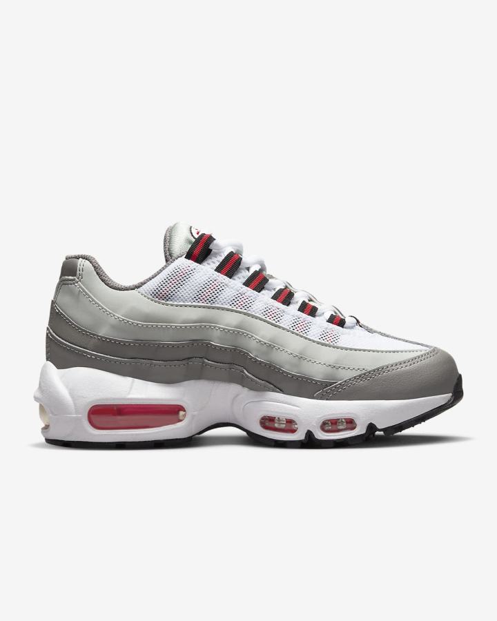 Nike Air Max 95 Recraft Kids Za Djevojčice Tenisiće Svijetlo Srebrne Plave Sive Bijele Crne | HR-92045EZSG