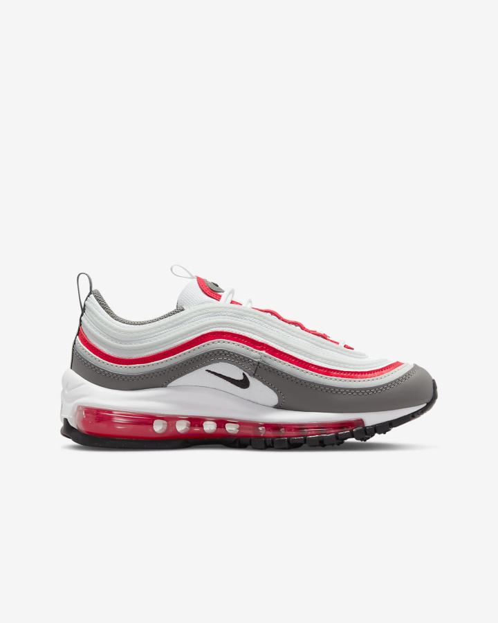 Nike Air Max 97 Kids Za Djevojčice Tenisiće Bijele Plave Sive Srebrne Crne | HR-56139RAUX