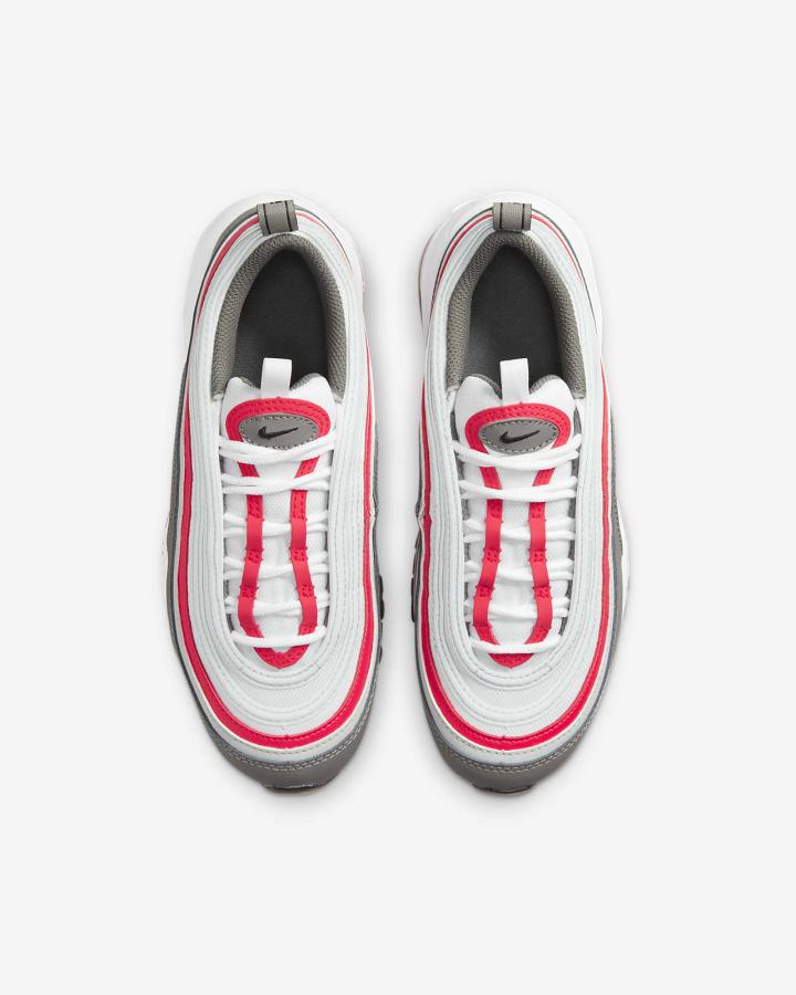 Nike Air Max 97 Kids Za Djevojčice Tenisiće Bijele Plave Sive Srebrne Crne | HR-56139RAUX