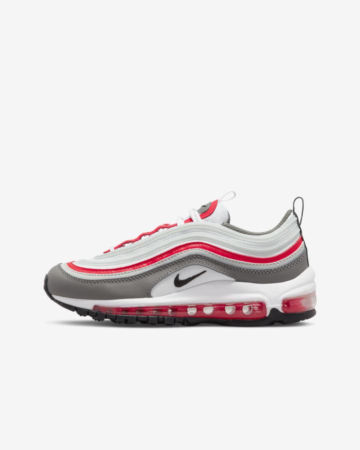 Nike Air Max 97 Kids Za Djevojčice Tenisiće Bijele Plave Sive Srebrne Crne | HR-56139RAUX