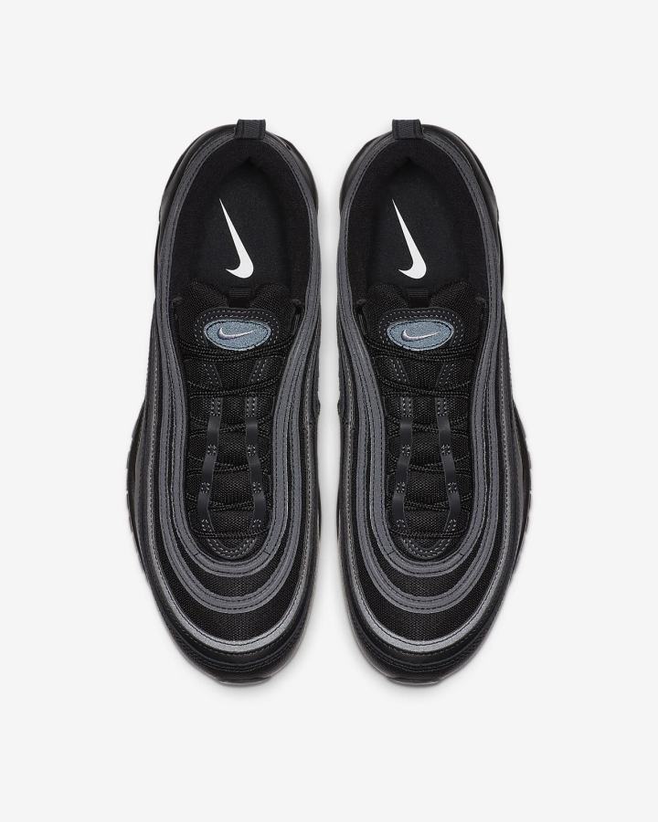 Nike Air Max 97 Muške Tenisiće Crne Tamno Sive Bijele | HR-59713ZPMT