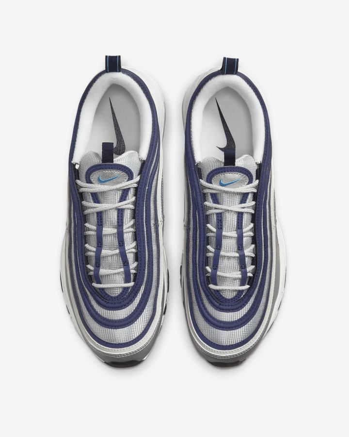 Nike Air Max 97 OG Muške Tenisiće Metalne Srebrne Tamnoplave Bijele Plave | HR-13426UBQT