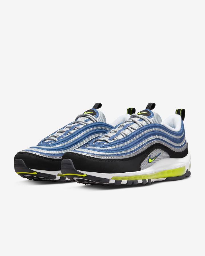 Nike Air Max 97 OG Muške Tenisiće Plave Metalne Srebrne Crne Žute | HR-48527ROKE