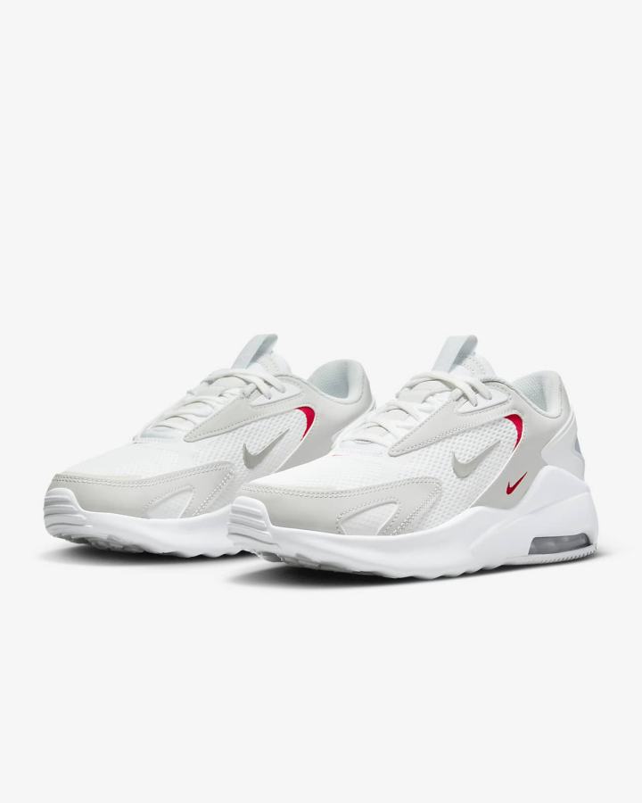 Nike Air Max Bolt Ženske Tenisiće Bijele Crvene Metalne Platine | HR-49870OMTC