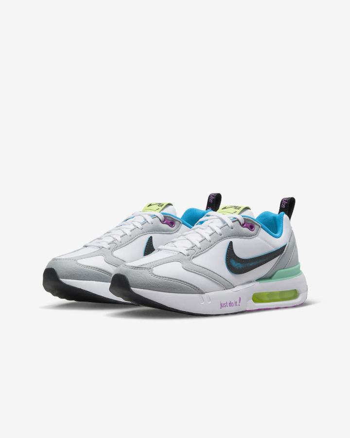 Nike Air Max Dawn Kids Za Djevojčice Tenisiće Bijele Plave Sive Crne | HR-30149ODYI