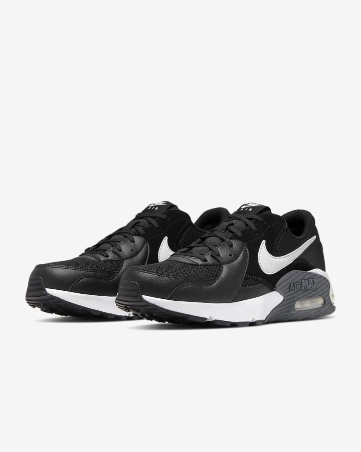 Nike Air Max Excee Muške Tenisiće Crne Tamno Sive Bijele | HR-48976XSBG