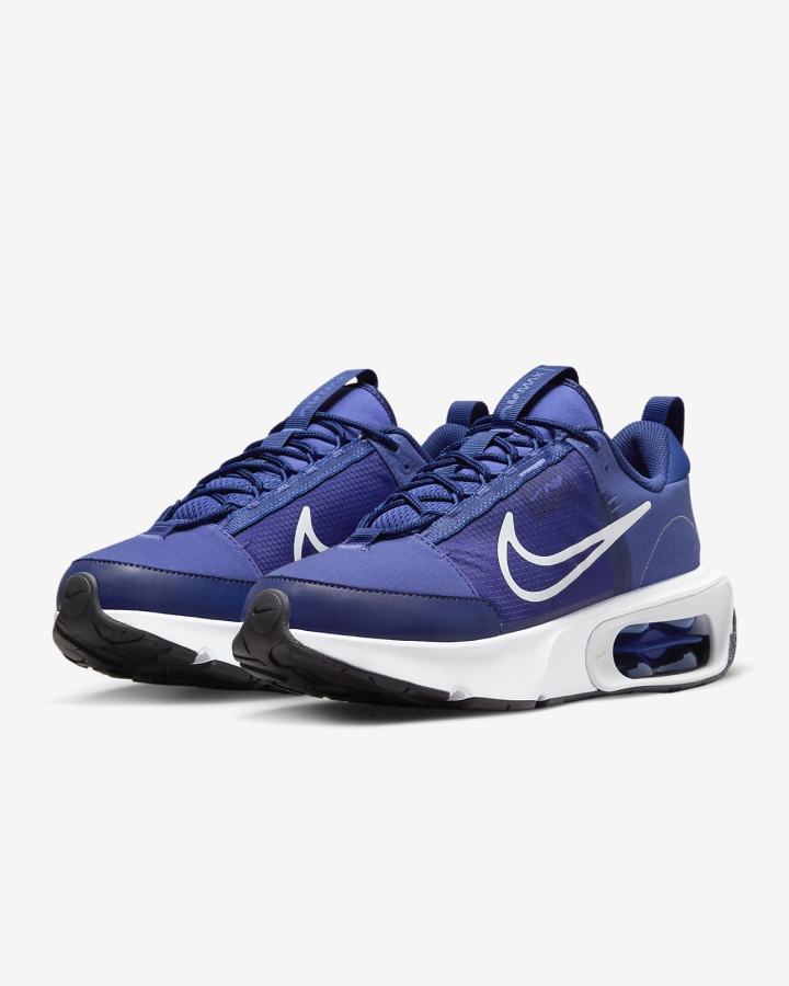 Nike Air Max INTRLK Ženske Tenisiće Tamno Kraljevska Plava Plave Bijele Platine | HR-08416XFBI