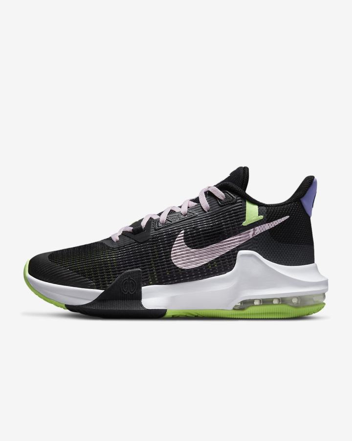 Nike Air Max Impact 3 Muške Košarkaške Cipele Crne Zelene Ljubičaste Roze | HR-79540NAJP