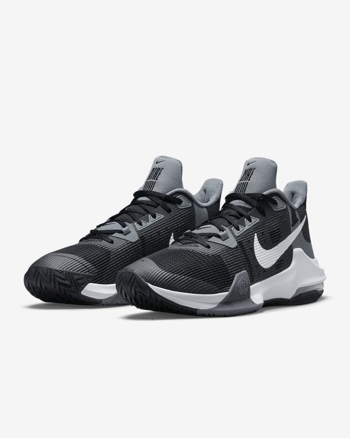 Nike Air Max Impact 3 Ženske Košarkaške Cipele Crne Sive Bijele | HR-14293JGLS