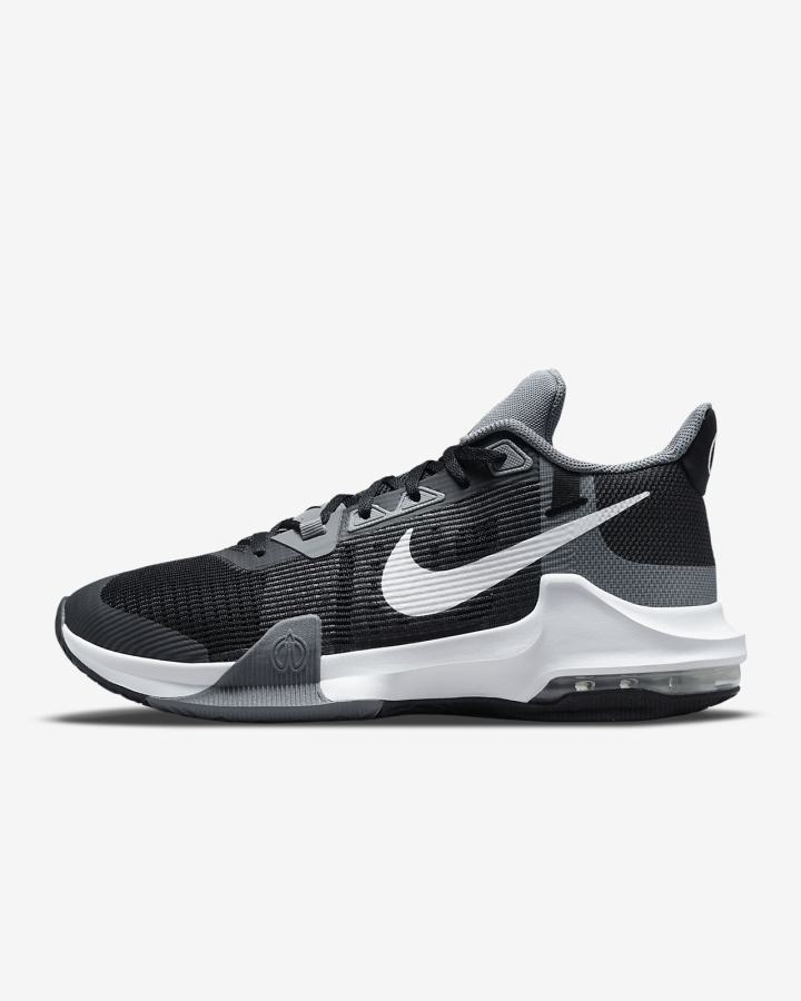 Nike Air Max Impact 3 Ženske Košarkaške Cipele Crne Sive Bijele | HR-14293JGLS