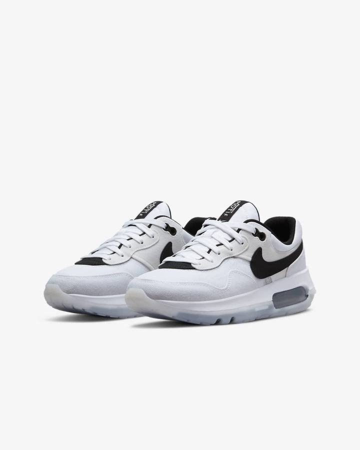 Nike Air Max Motif Kids Za Djevojčice Tenisiće Bijele Crne | HR-23981EFHM