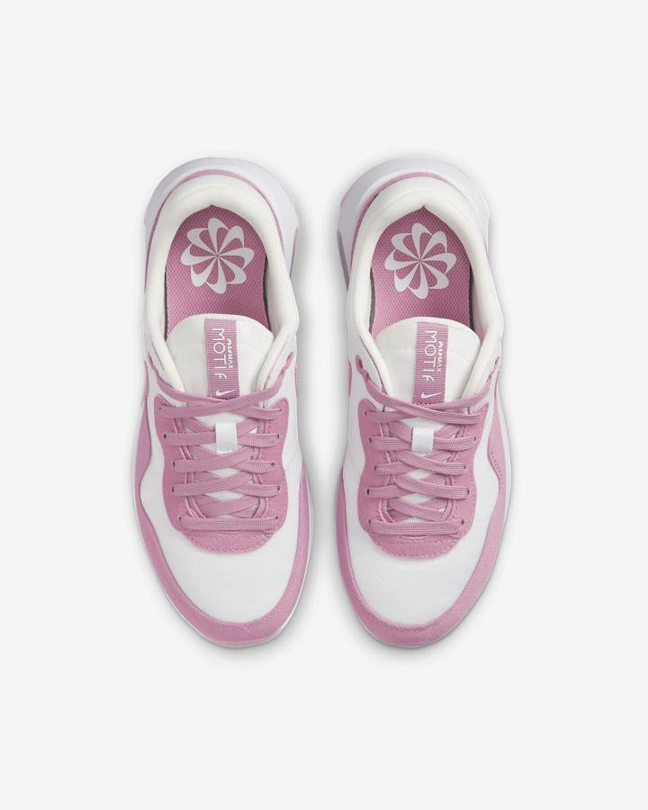 Nike Air Max Motif Kids Za Djevojčice Tenisiće Bijele Roze | HR-26301GISH